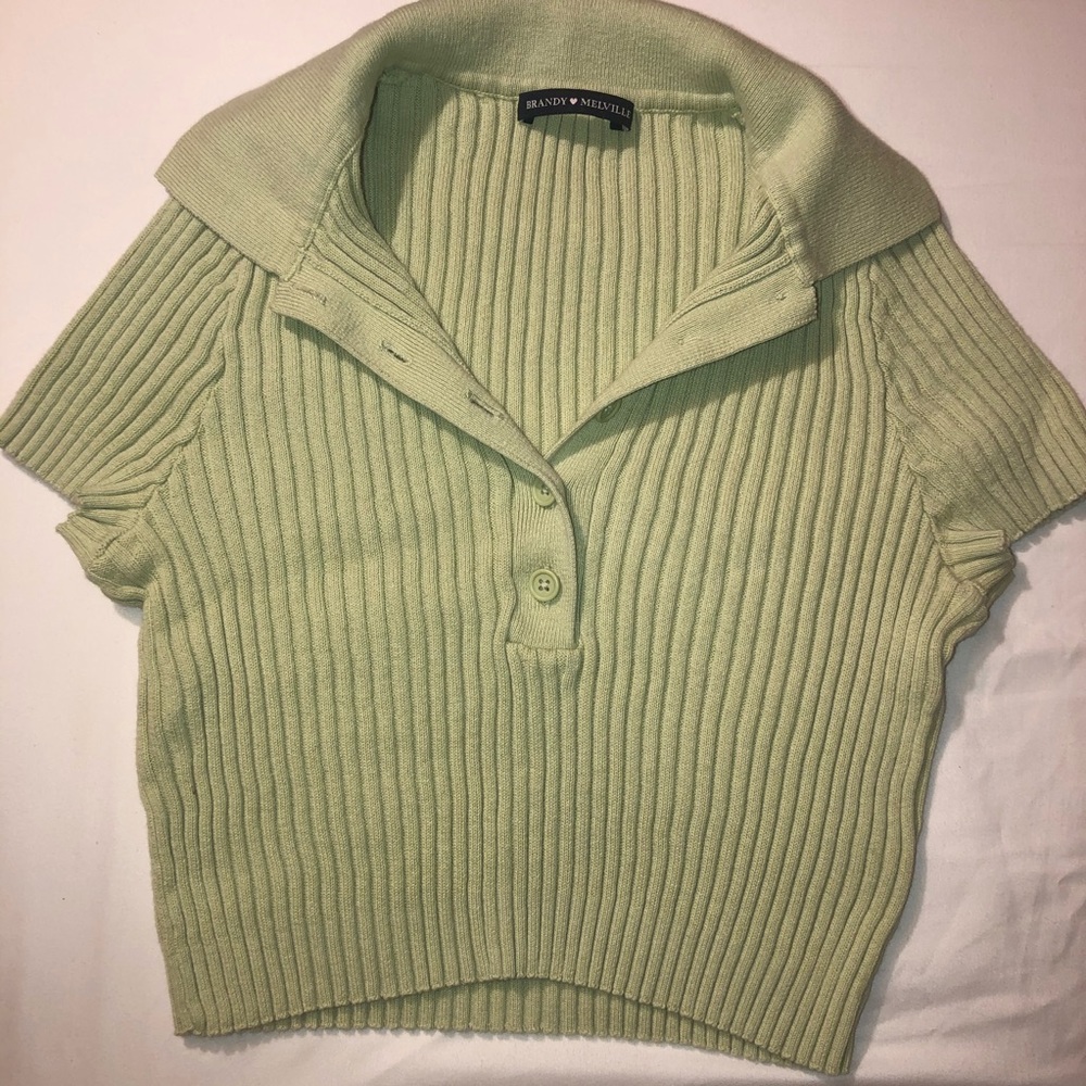 Brandy melville green bridget top